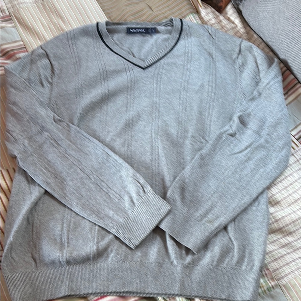 Nautica Gray Men's Sweater L